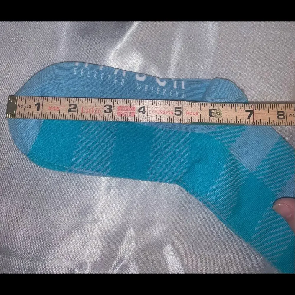 SOCK CLUB Custom Socks.‎ Blue with Turquoise pattern